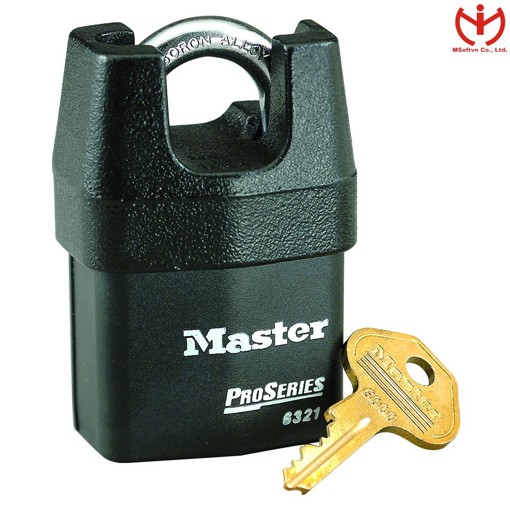 [Hỏa tốc HCM] Ổ khóa thép chống cắt Master Lock 6321 dòng ProSeries - MSOFT