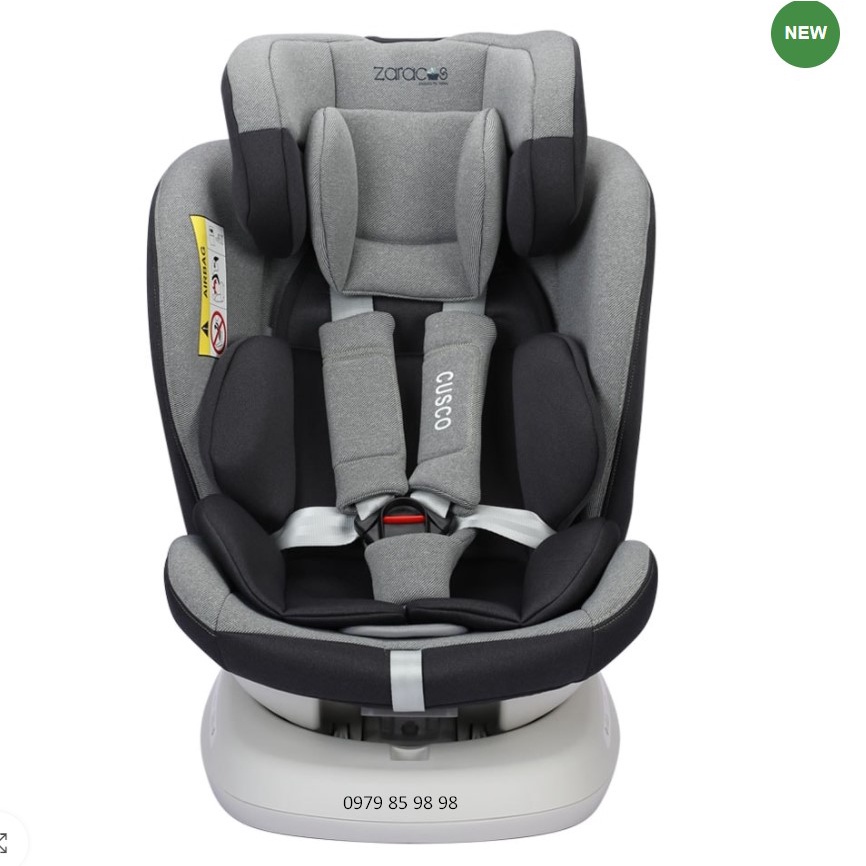 Ghế ngồi ô tô trẻ em xoay 360 có isofix, 0 - 12 tuổi - ZARACOS CUSCO 6406