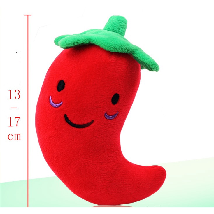 1 Quả Bóng Đồ Chơi Chống Cắn Có Âm Thanh Hình Trái Cây Hoạt Hình Cho Thú Cưng