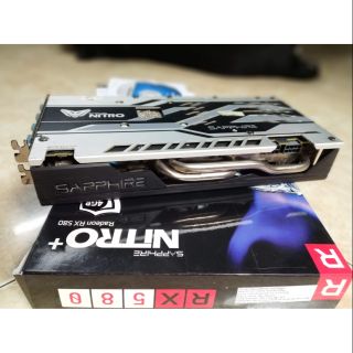 Card màn hình Sapphire Nitro + rx580 4gb có box
