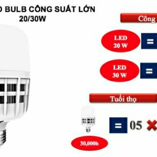 Bóng đèn Led Bulb Điện Quang 30w ( đui E27 )