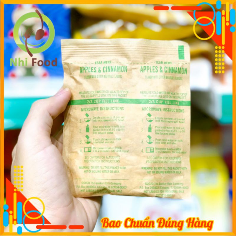 Yến Mạch Nấu Ăn Liền Quaker Nhanh Chóng Tiện Lợi, Có 3 Vị