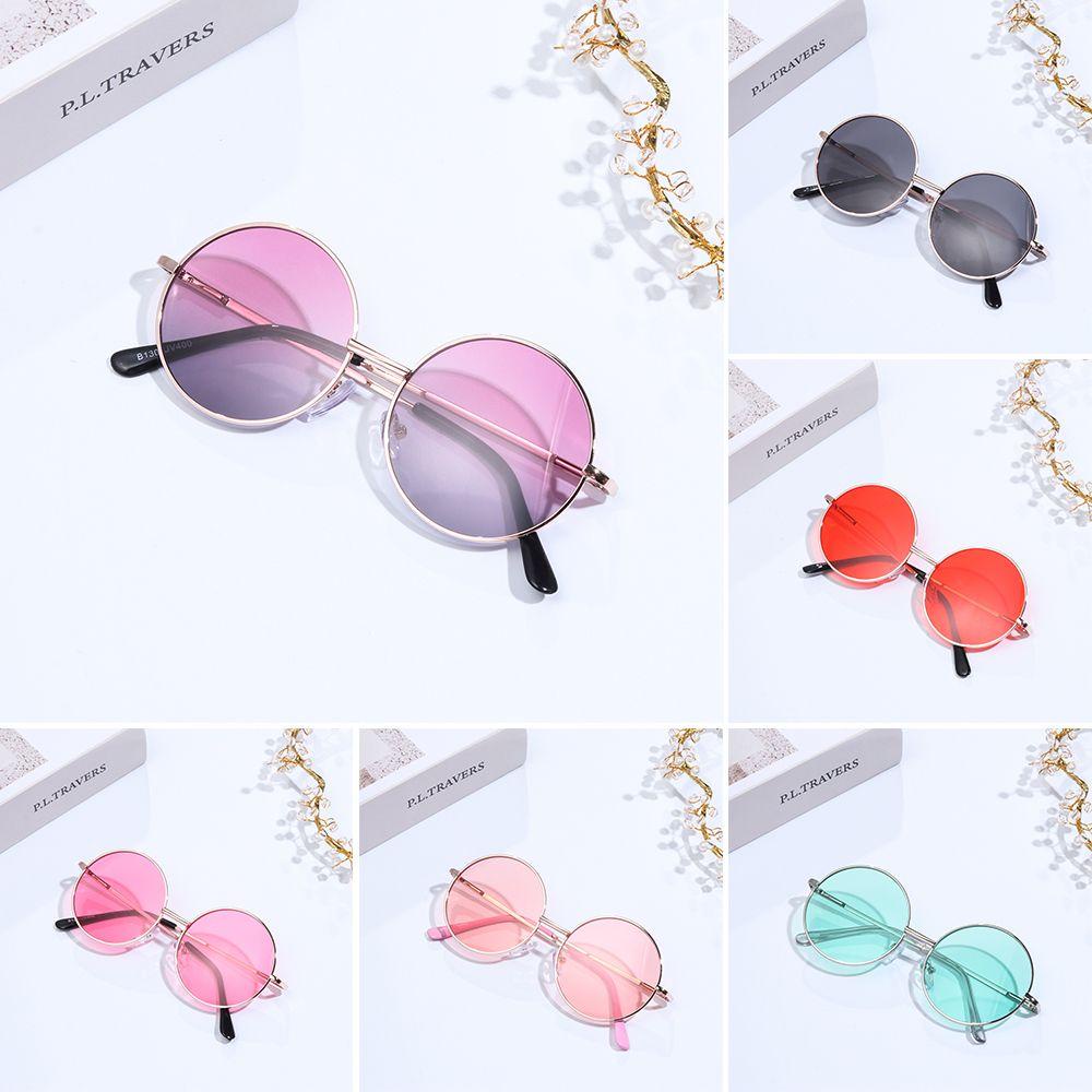 PATH Kính Mát Gọng Tròn Bằng Kim Loại Phong Cách Anh Quốc Cổ Điển Cho Bé