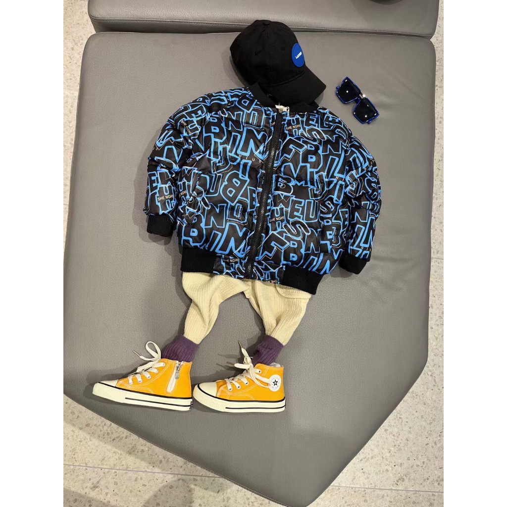 Áo Khoác Trẻ Em, Áo phao bomber cho bé form đại 16-40 kg