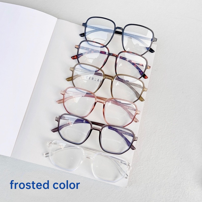 Mắt Kính Gọng Vuông Trong Suốt Chống Ánh Sáng Xanh Thời Trang Hàn Quốc
