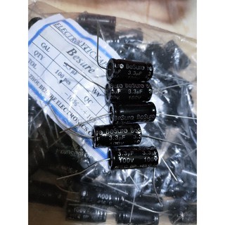 5 Tụ loa 2 đầu 3.3uf 100v