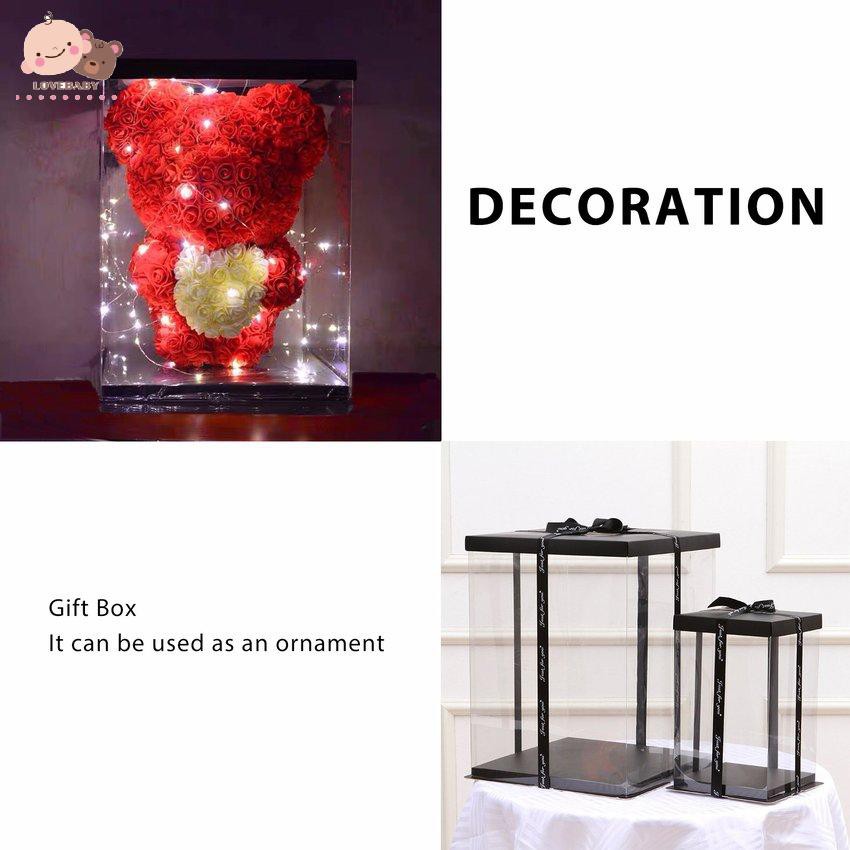 Hộp Rỗng Đựng Quà Tặng Gấu Bông / Hoa Hồng / Thỏ Đáng Yêu