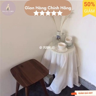Khăn trải bàn trắng Hàn Quốc basic style,Khăn dã ngoại picnic, Phông Nền Chụp Ảnh sản phẩm decor trang trí Bàn Học