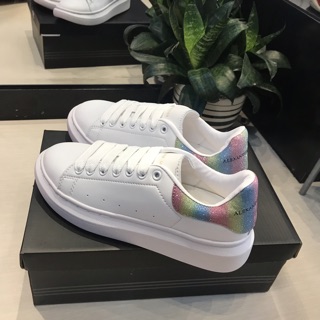 giày Mcqueen cầu vồng nữ