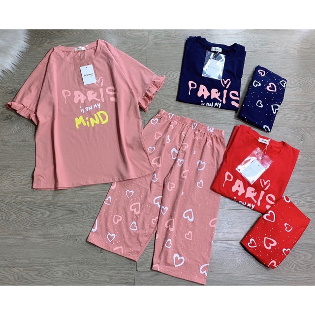 Bộ quần áo cottong nữ thoáng mát ( ảnh thật )