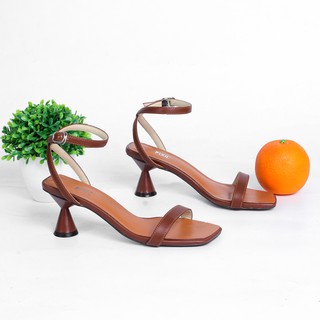Giày Sandal Cao Gót 5cm Đế Tròn Đồng Hồ Cát Pixie X471