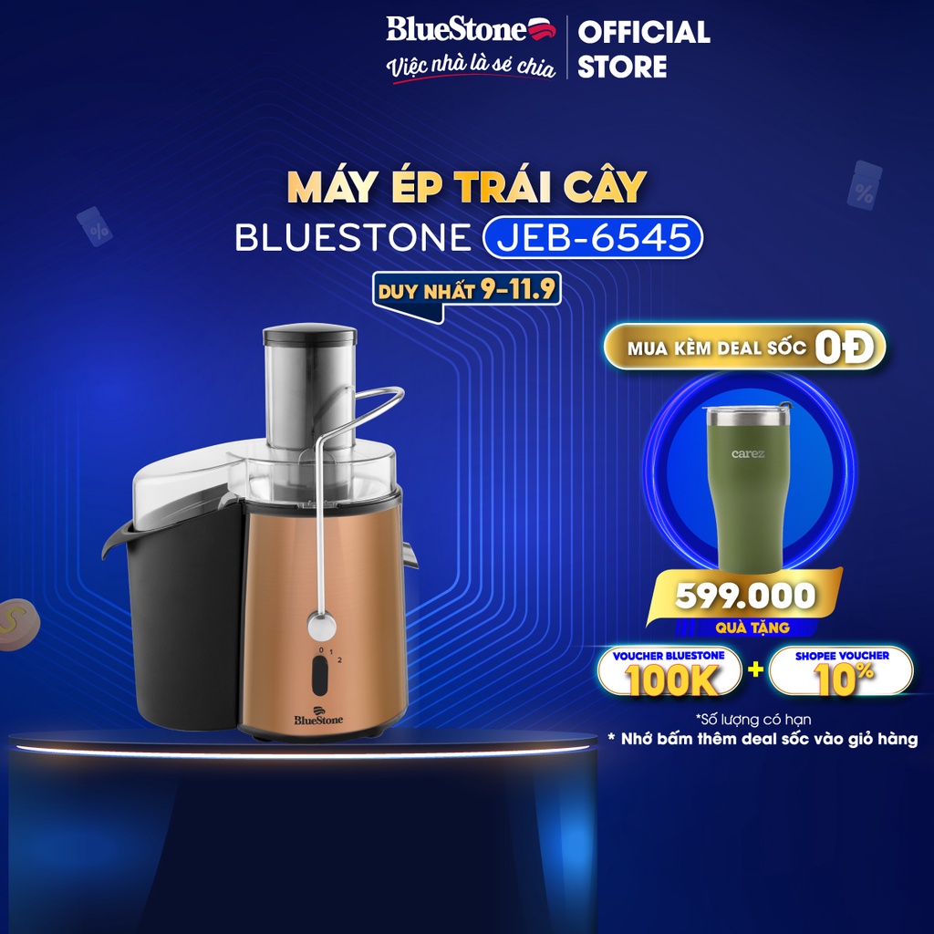Máy Ép Trái Cây BlueStone JEB-6545 (850W) - Bảo hành 24 tháng - Hàng Chính Hãng