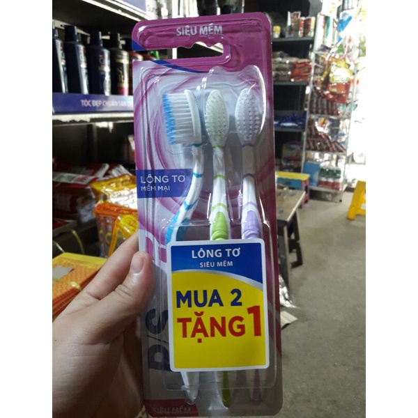 Combo 3 bàn chải p/s mềm mại