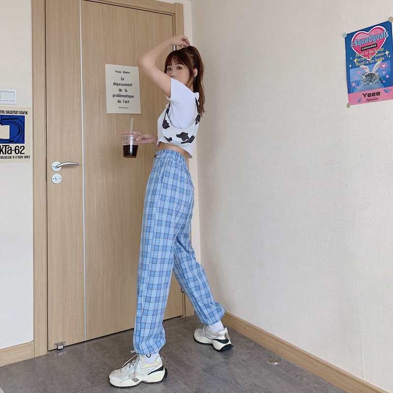 SUXI Quần Ca-Rô Thời Trang Cá Tính Dành Cho Nữ
