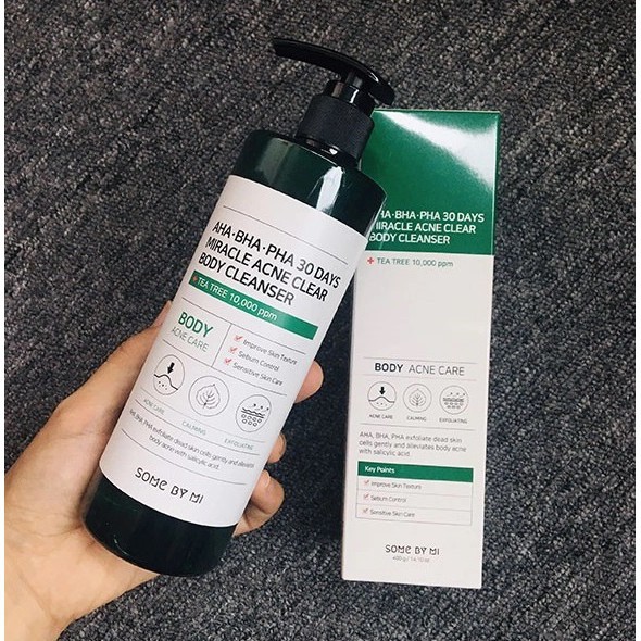 Sữa Tắm Hết Mụn Lưng Somebymi AHA.BHA.PHA 30 Days Miracle clear body cleanser 400g