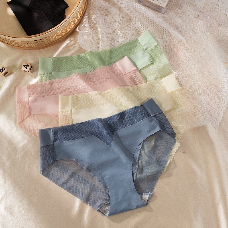 Quần Lót Nữ Đúc Su Lụa Phối Viền Ren Siêu Sexy Mẫu Mới Siêu Hot MS.Q1