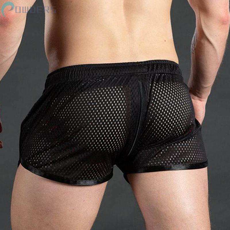 Quần Lót Boxer Phối Lưới Quyến Rũ Cho Nam