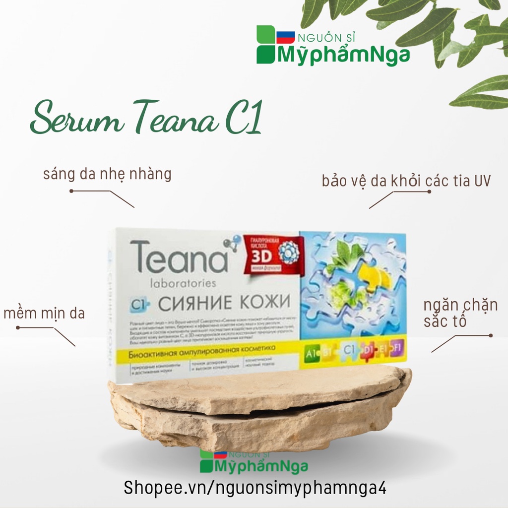 Serum Teana C1 hàng chuẩn chính hãng - Hộp 10 lọ