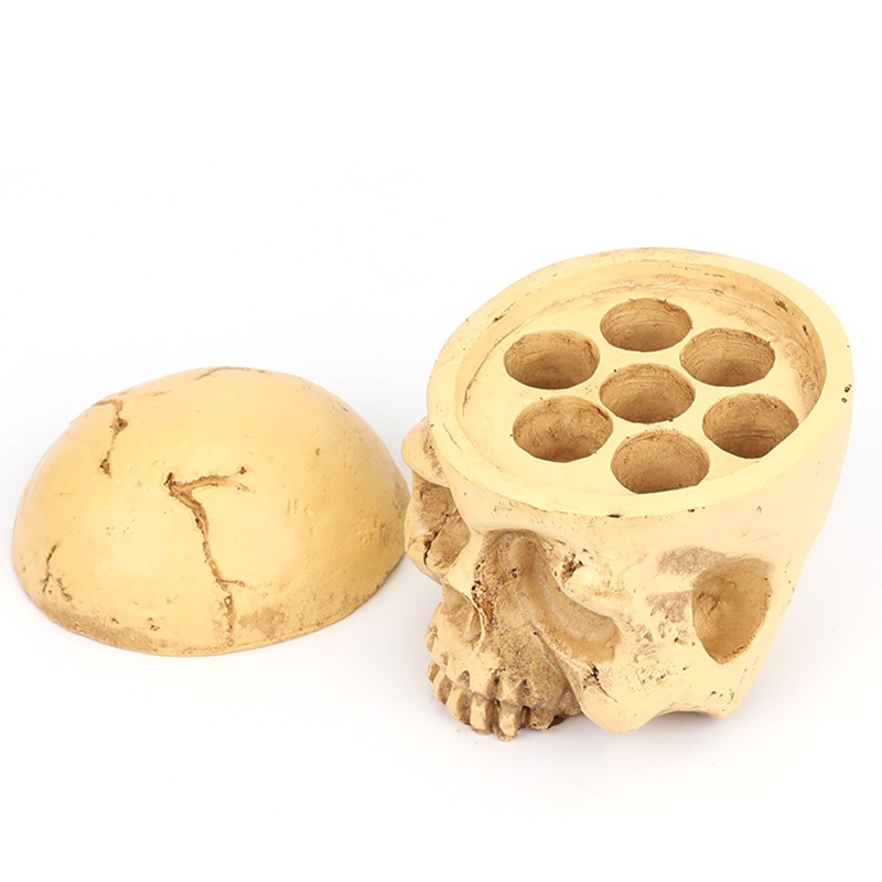 Giá Đỡ Mực Xăm 7 Lỗ Hình Đầu Lâu Độc Đáo