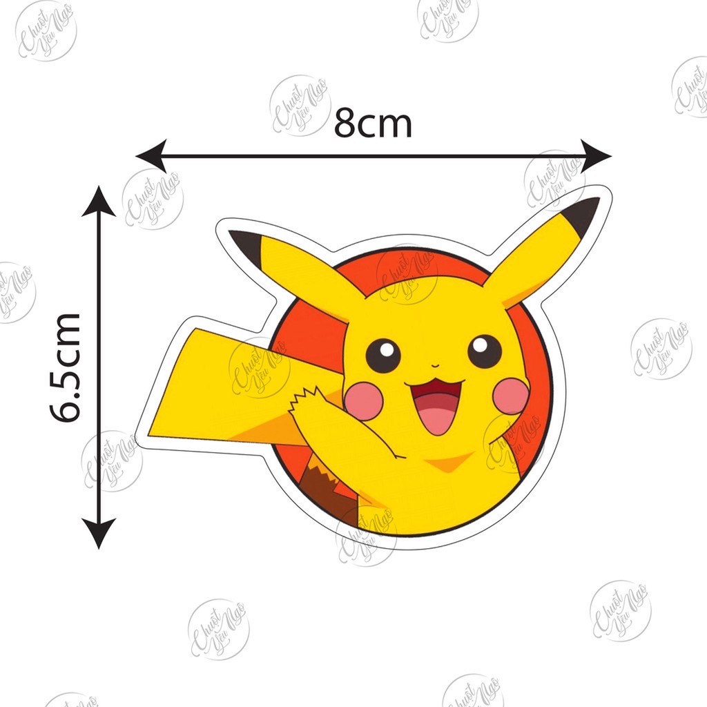 25 mẫu sticker không trùng chủ đề Chuột Điện Bửu bối thần kỳ biểu cảm cực dễ thương  NT 28