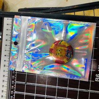 [HCS] 100 Túi Zip Hologram Dùng Để Bọc Phụ Kiện Trang Sức, Bọc Dày Dặn Đựng Đồ Linh Tinh