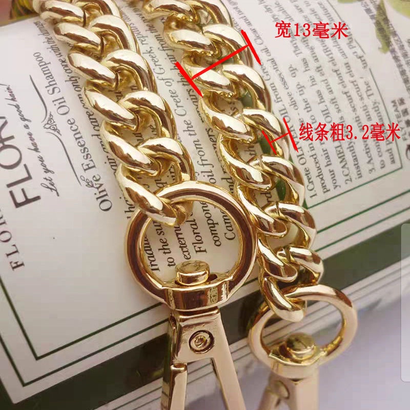 Dây Xích Bằng Kim Loại Nhôm Rộng 13mm Chất Lượng Cao Cho Túi Xách