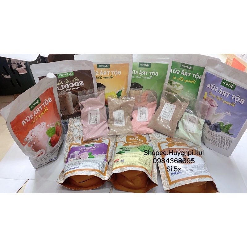 Bột trà sữa pha sẵn BKB các vị 100g (Tách từ túi 500g)