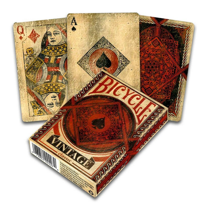 Bộ Bài Bicycle Vintage Classic Playing Cards, Trò Chơi Thẻ Ma Thuật, Đạo Cụ Ảo Thuật Cho Nhà Ảo Thuật