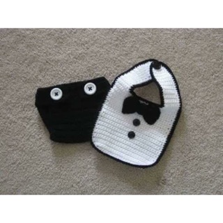 Set bỉm len và yếm cho bé từ 0-12 tháng