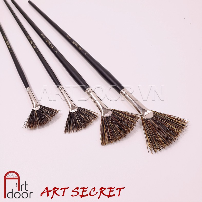 [ARTDOOR] Cọ vẽ ART SECRET đầu Quạt lông Lợn Rừng (490FAN)