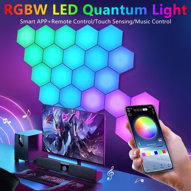 Đèn LED Lục Giác RGB Cảm Ứng Chạm Thông Minh 5V