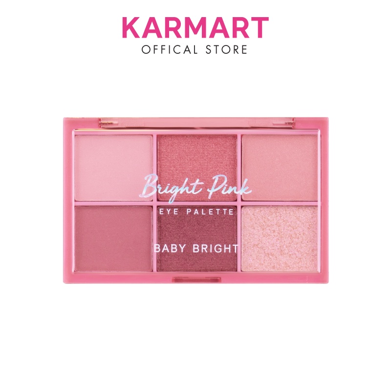 Bảng Phấn Mắt Baby Bright Eye Palette 0.7g, Phấn Lì Và Ánh Nhũ Lấp Lánh