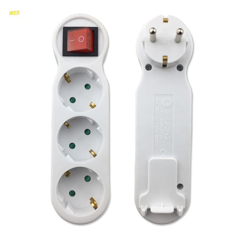 Ổ Cắm Điện Nối Dài Với Dây Cáp Kiểu Châu Âu 250V 16A 3 Jack Cắm EU