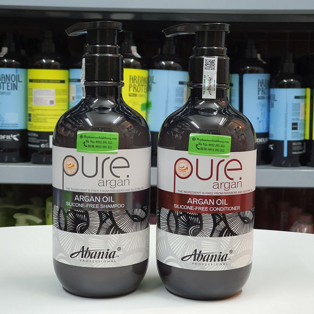 LẺ DẦU GỘI HOẶC DẦU XẢ ABANIA PURE ARGAN 500ML