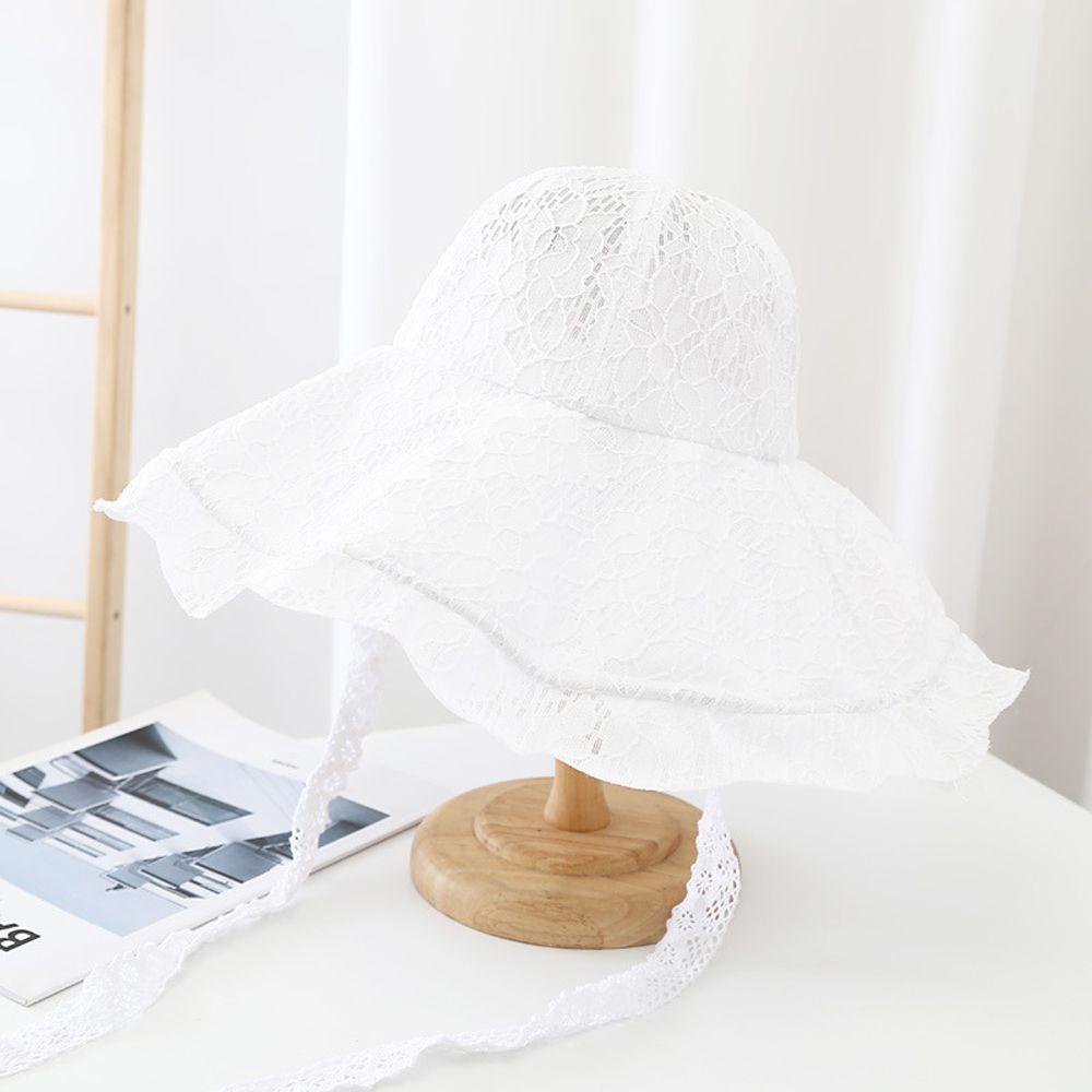 Nón Tai Bèo Che Nắng Phối Ren Kiểu Vintage Dễ Thương Cho Nữ 2life