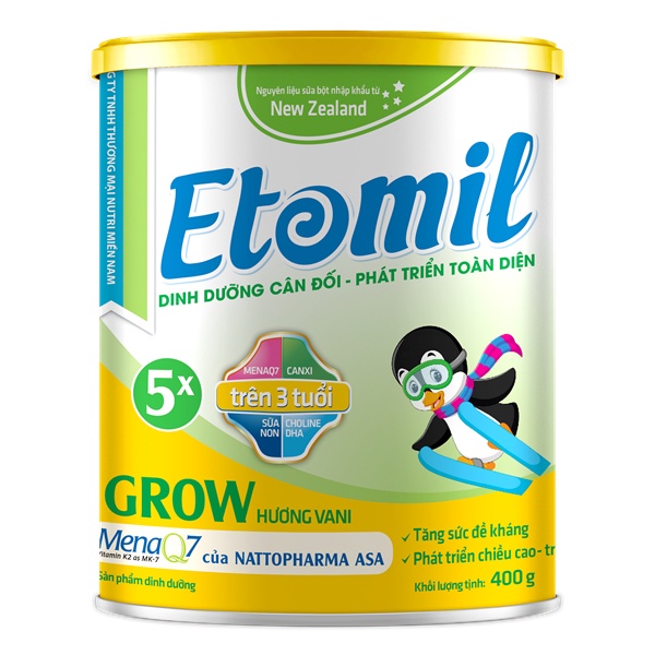 Sữa ETOMIL 5X Grow hương vani