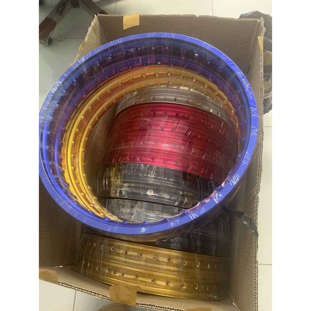 Niềng Xe Máy Niềng EXCEL xe Máy size 1.4-1.4 gắnnThông dụng Tất Cả các dòng xe, anh em có nhu cầu xuống Bánh Căm CỰC NÉT