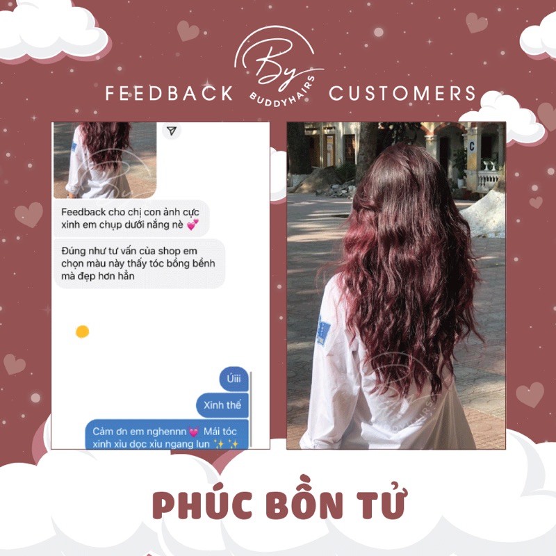 Thuốc nhuộm tóc Phúc bồn tử không tẩy buddyhairs | BigBuy360 - bigbuy360.vn