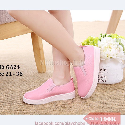 Giày Slip Ons Trẻ Em 1 - 12 Tuổi GA24