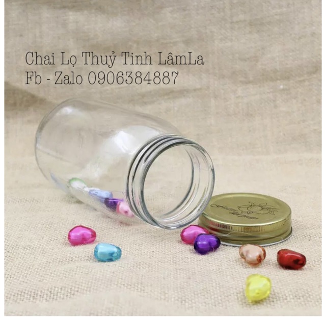 Hũ Thuỷ Tinh Mason Hoa Rơi Nắp Nhôm 750ml | BigBuy360 - bigbuy360.vn