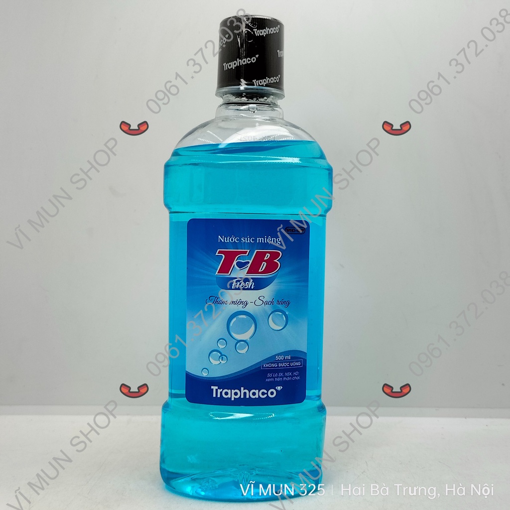 Nước súc miệng T-B Traphaco thơm miệng, sạch răng, phòng ngừa viêm họng, viêm lợi