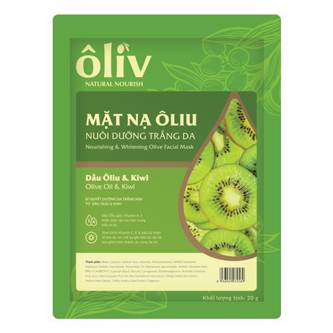 Mặt nạ Oliu nuôi dưỡng trắng da Oliv De Provence Kiwi 20g