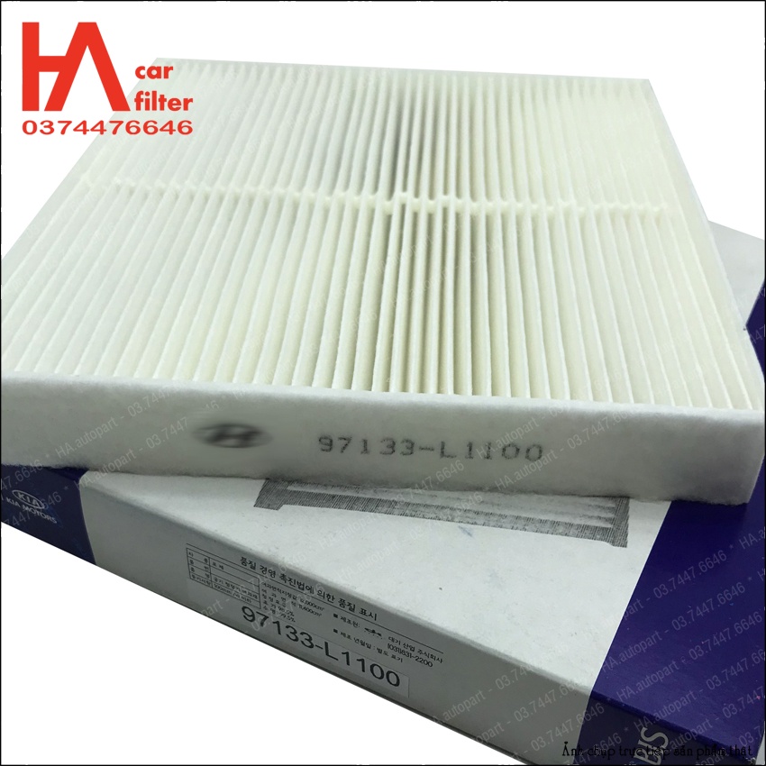 Lọc gió điều hòa Elantra / SantaFe / Sonata / Staria / Tucson / Sorento đời 2021 - 2023. Mã HYD 97133-L1100