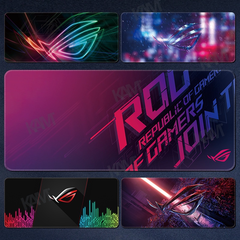 Kam ASUS ROS Mắt chơi game Bàn di chuột chơi game siêu dày 800mmx300mm Tấm lót bàn máy tính không thấm nước Tấm lót chuột HD In văn phòng Bàn phím chuột Trang trí phòng PC Máy tính xách tay