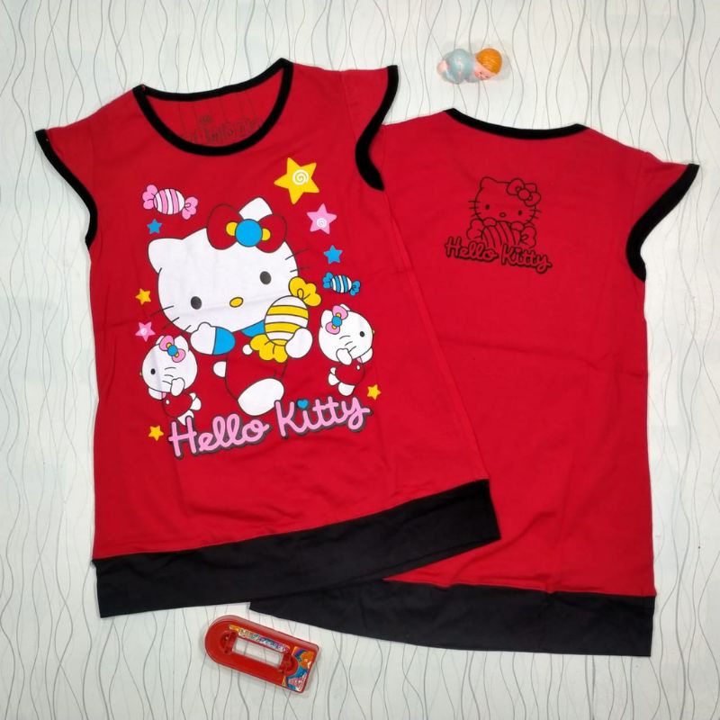 Set đồ bộ dài tay in hình HELLO KITTY đáng yêu cho bé gái 1-9 tuổi