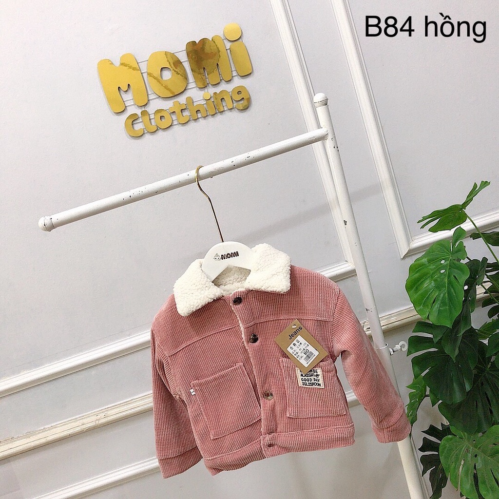 Khoác gân lót lông dày dặn bé trai gái - B84 - HÀNG QUẢNG CHÂU CAO CẤP LOẠI 1