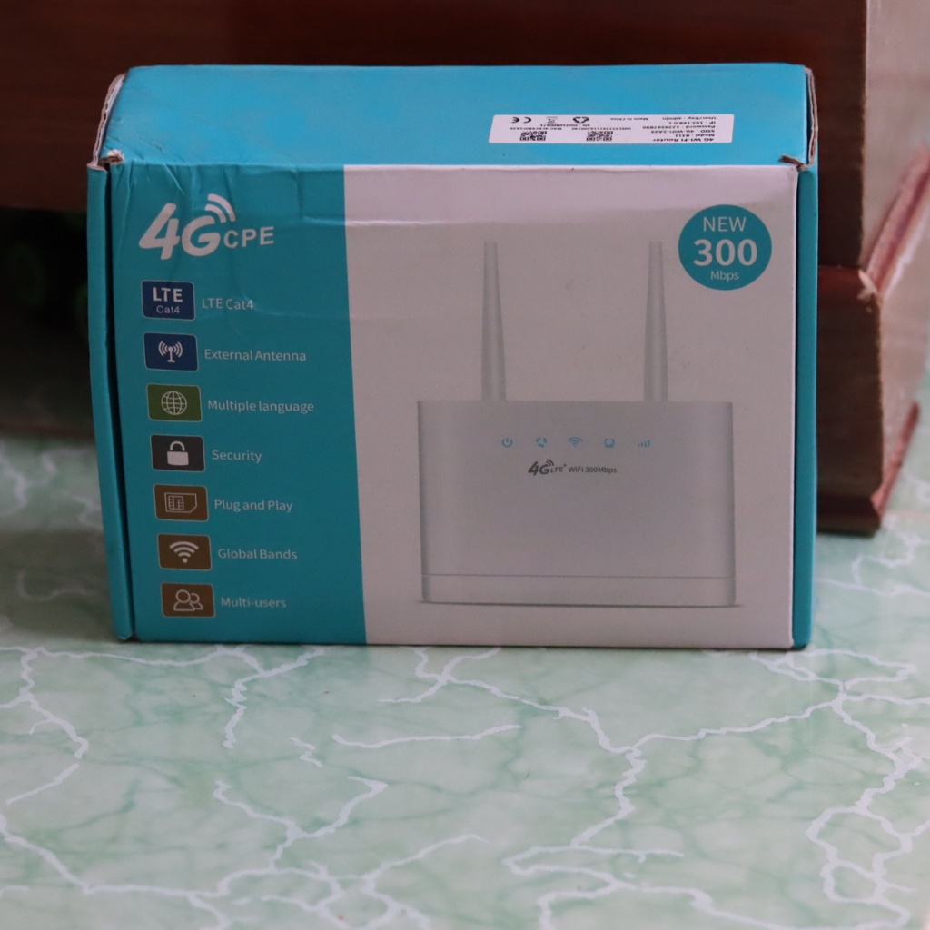 Cục phát wifi từ sim 4G LTE không dây di động có cổng lan 300Mbps