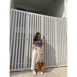 Áo thun gân croptop