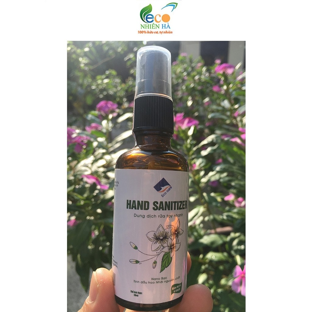 Nước rửa tay ECOCARE 100ml, nước rửa tay khô diệt khuẩn siêu nhanh, nuoc rua tay dạng gel
