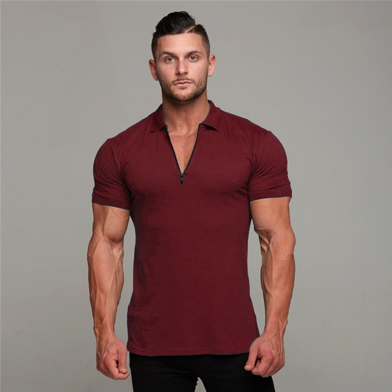 Áo polo ngắn tay cho nam vải cotton mới phong cách thể thao thường ngày hợp thời trang thích hợp tập thể dục